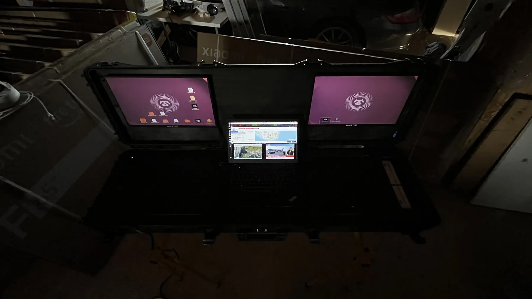 Command case deployed, dark crisis-room mood