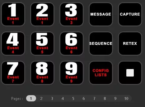 Beleuchtete Stream-Deck-Tasten zur Steuerung der Videowand im Krisenraum
