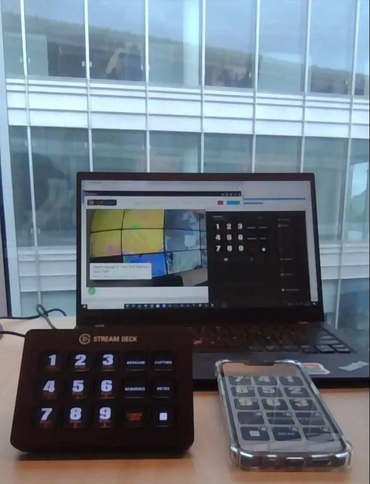 Steuerung der SDIS-Videowand von einem iPhone oder einem Android-Smartphone aus
