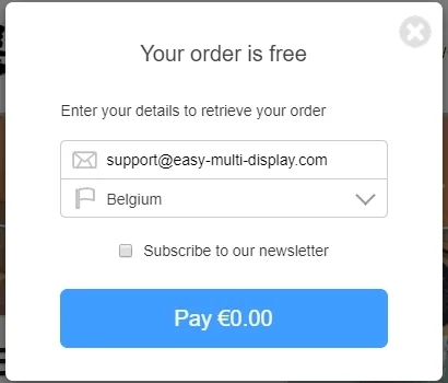 Comment télécharger la version d'essai gratuite - Easy Multi Display