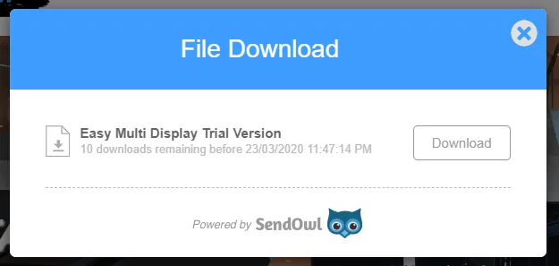 Comment télécharger la version d'essai gratuite - Easy Multi Display