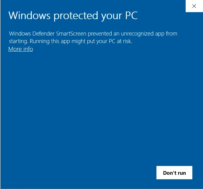 Windows Defender SmartScreen