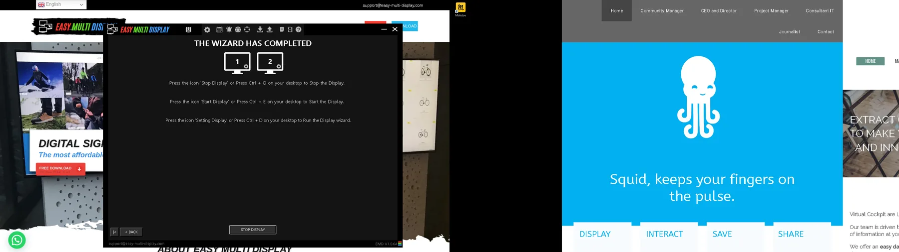 Problème de taille ou de position des pages web sur le mur d'images ? - Easy Multi Display