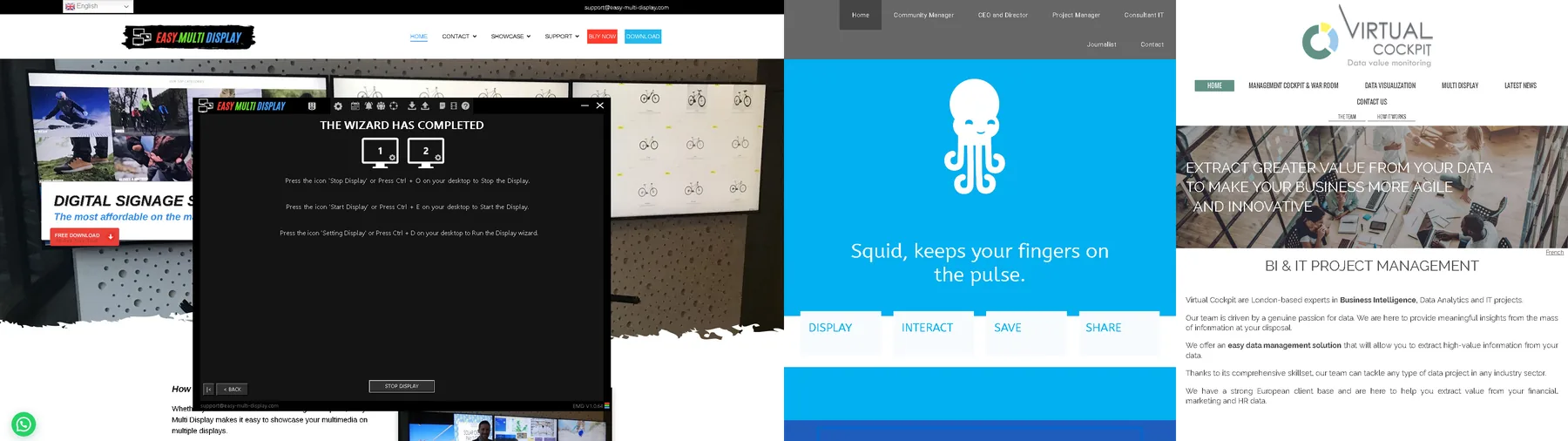 Problème de taille ou de position des pages web sur le mur d'images ? - Easy Multi Display
