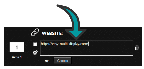 Website in Easy Multi Display