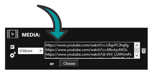 Streaming videos in Easy Multi Display