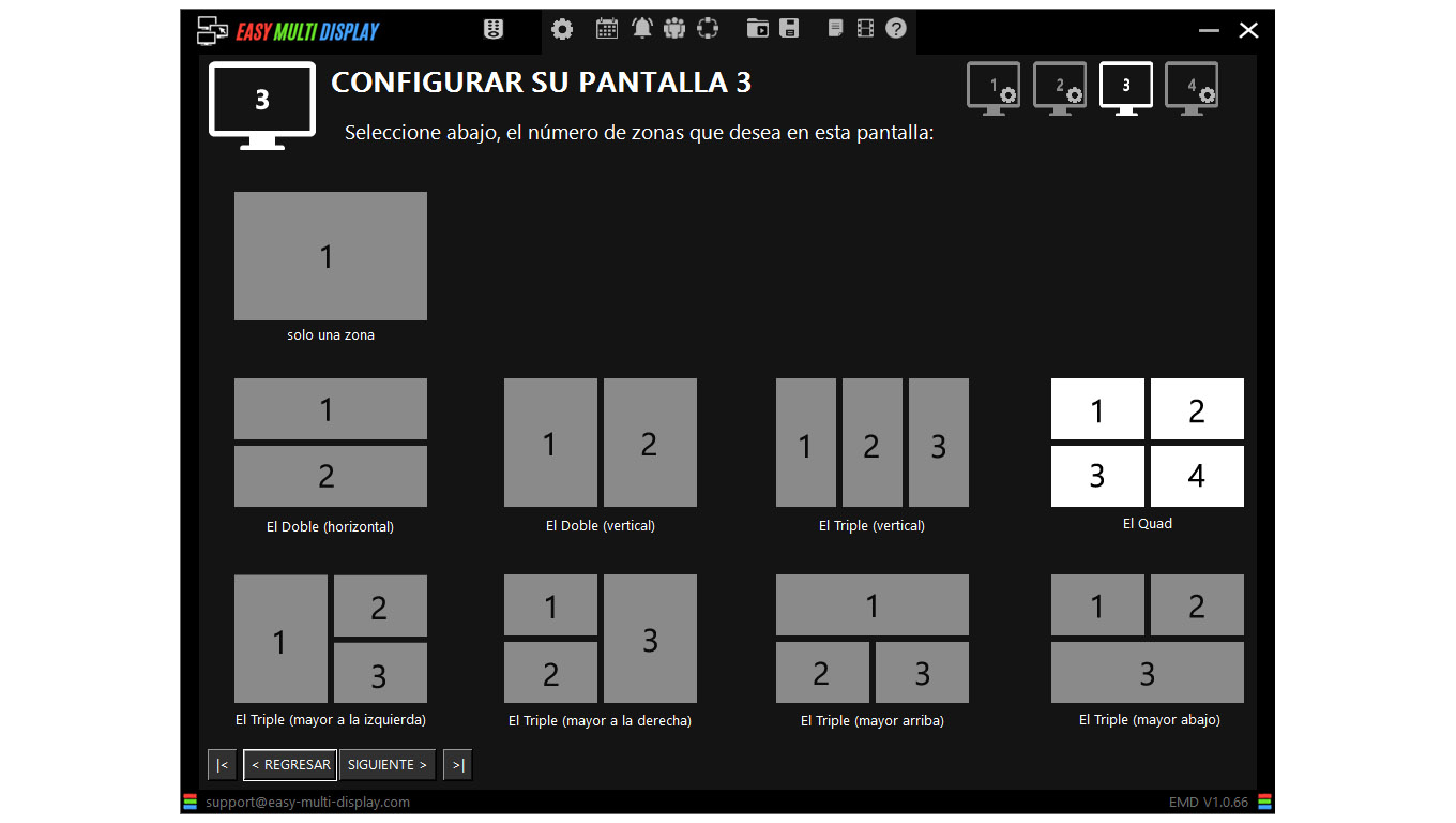emd spanish splitscreen News software digital signage and video wall
